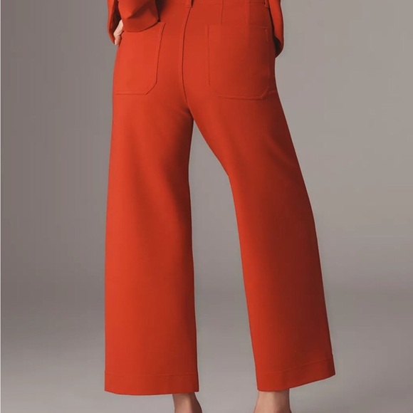 Anthropologie Maeve The Colette Cropped Wide Leg Pants Knit Edition Sz 25 NWOT - Picture 2 of 15